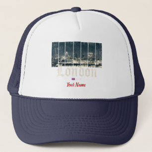 London Uk Skyline United Kingdom England vintage Trucker Hat