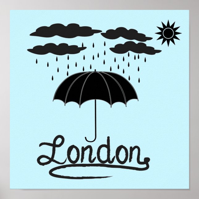 London | Under An Umbrella Poster (Front)