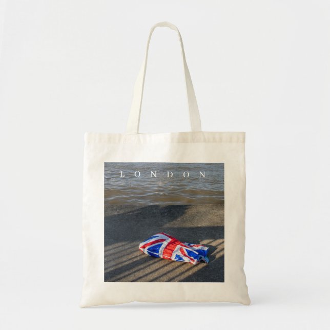 London Union Jack plastic bag tote bag (Front)