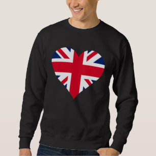 London United Kingdom Flag Heart UK United Kingdom Sweatshirt