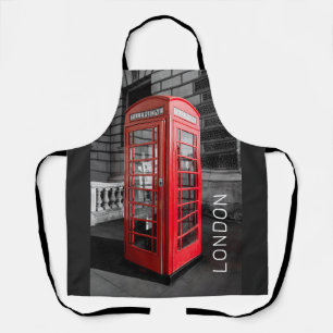 London Vintage Phone Box UK Retro Telephone Apron