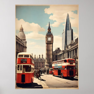 London vintage poster