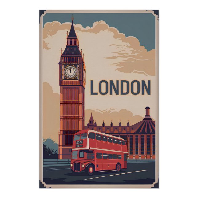 London vintage poster (Front)