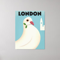 London Vintage style travel poster.