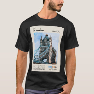London Vintage Watercolour Travel  T-Shirt