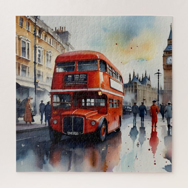 London watercolor art  jigsaw puzzle (Vertical)