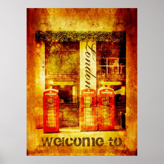 London, Welcome to Poster (Front)