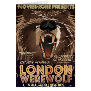 London Werewolf Vintage Movie poster