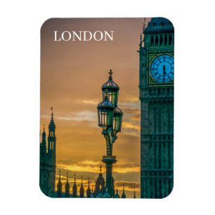 London Westminster at sunset fridge magnet