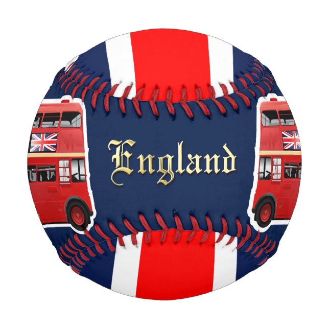 London's Famous Red Bus Baseball (Back)