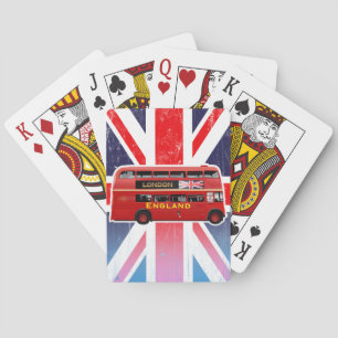 London's Famous Red Bus Playing Cards