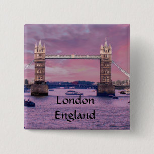 London's Tower Bridge 15 Cm Square Badge