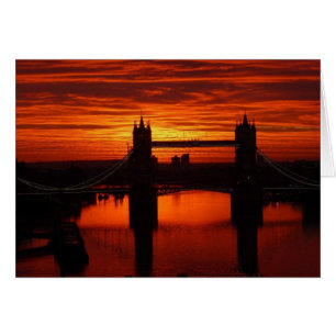 London's Tower Bridge at Daybreak