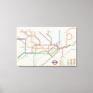 London's Underground Map Canvas Print