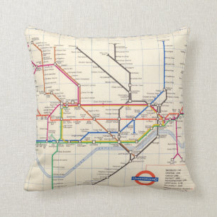 London's Underground Map Cushion