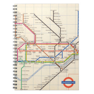 London's Underground Map Notebook