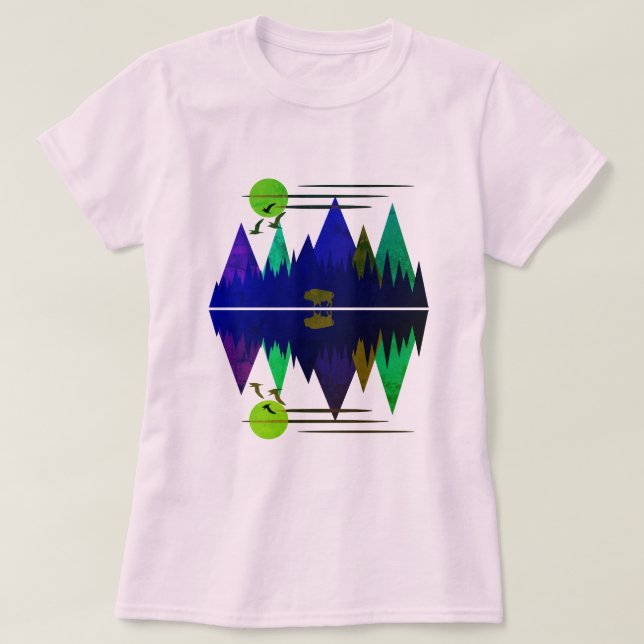 Lone Bison #2 T-Shirt (Design Front)