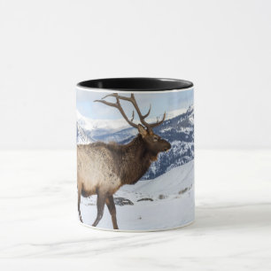 Lone Bull Elk   Yellowstone National Park Mug