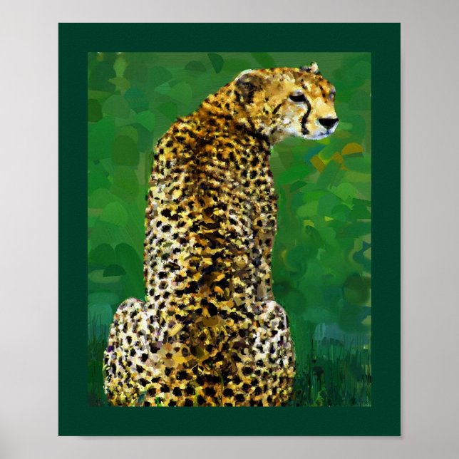 Lone Cheetah Poster (Front)