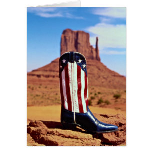 Lone cowboy boot, Monument Valley, Arizona, U.S.A.