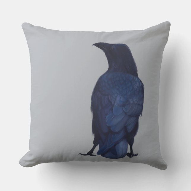 Lone Crow Cushion (Front)