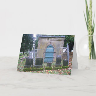 "Lone Fir Cemetery Mausoleum" Hallowe’en Card