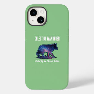 Lone Galaxy Wolf Silhouette iPhone 14 Case