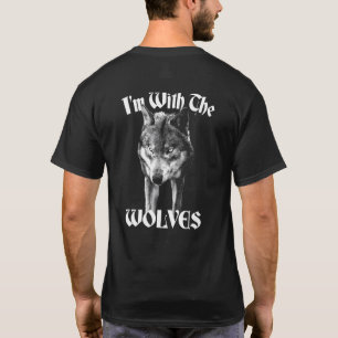 Lone Grey Alpha Wolf Outdoor Nature Animal And Wil T-Shirt