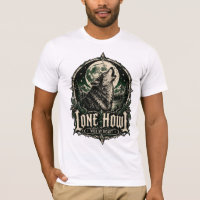 Lone Howl Gothic Wolf Full Moon Wild at Heart