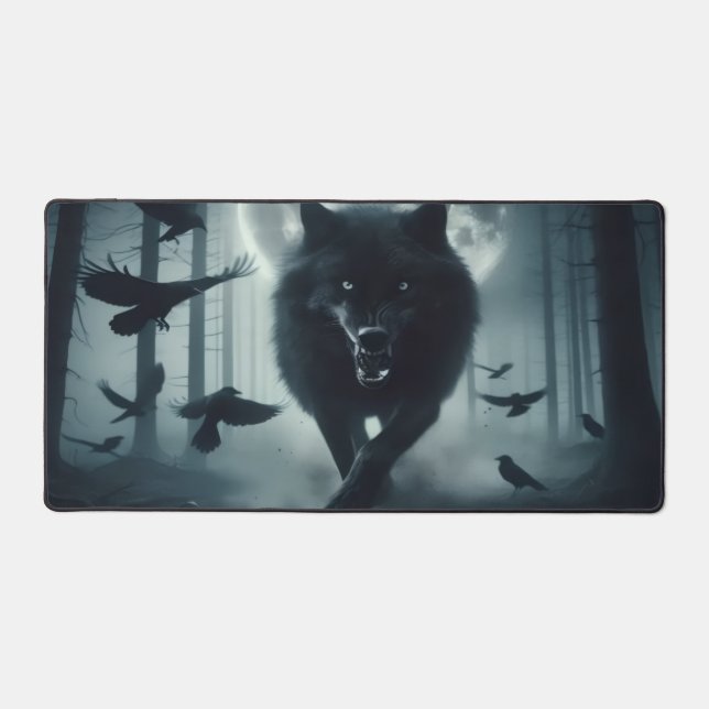 Lone Hunter Desk Mat (Front)