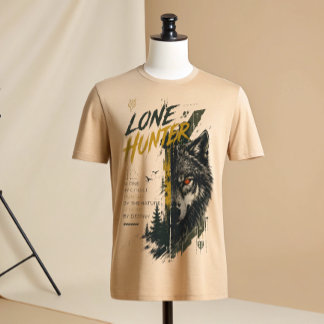 Lone Hunter Wolf Graphic T-Shirt | Wilderness