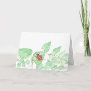 Lone Ladybug greeting card