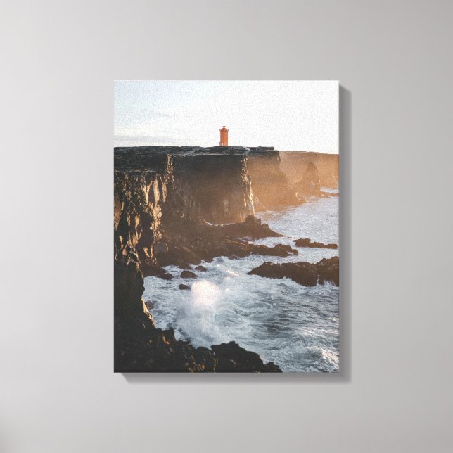 Lone Lighthouse Canvas Print (Front)