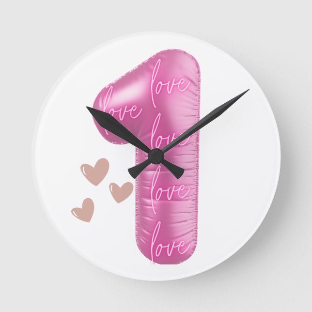 LONE LOVE – Unity, Peace & Positive Vibes Round Clock (Front)