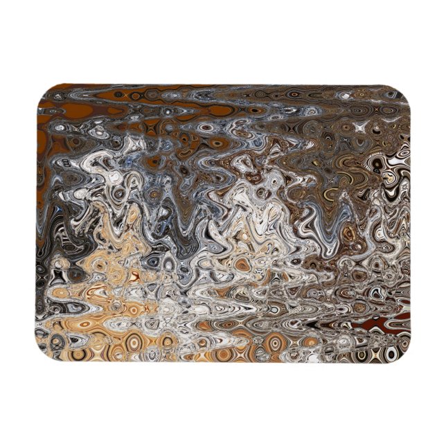Lone Pine River Abstract 8, 2018  | SVP Images Magnet (Horizontal)