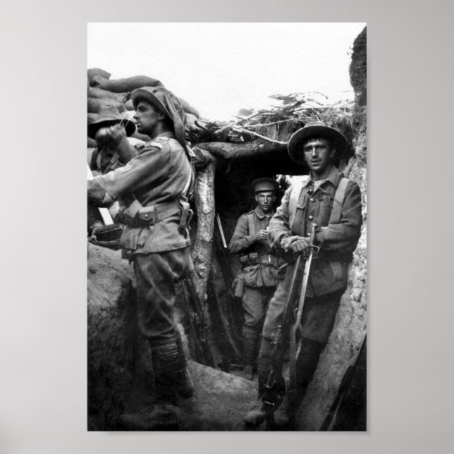 Lone Pine Trenches, Gallipoli Poster (Front)