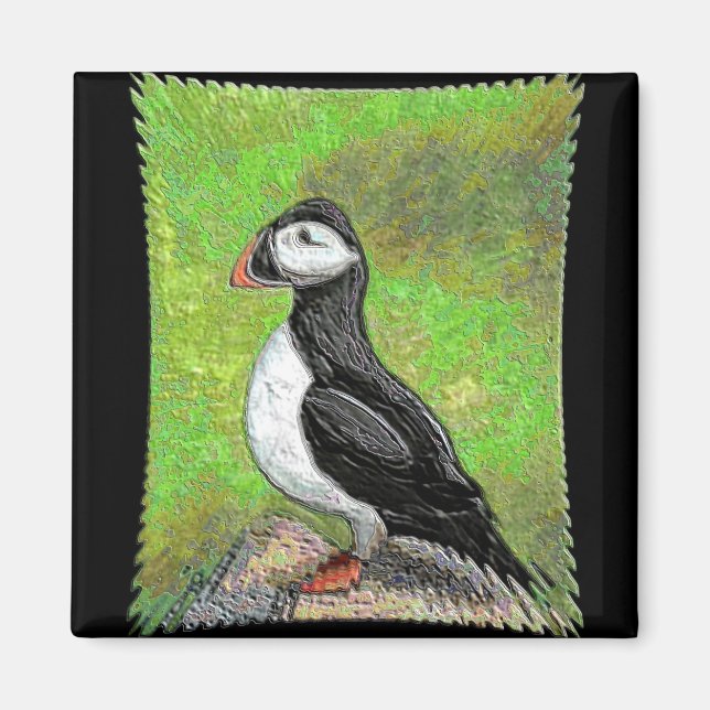 LONE PUFFIN - enhanced version magnet (Front)