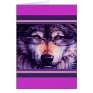 Lone Purple Wolf