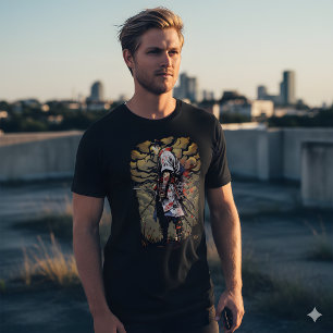 Lone Samurai T-Shirt – Honor in Shadows Tri-Blend Shirt