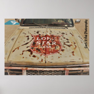 Lone Star Beer Chevy Poster