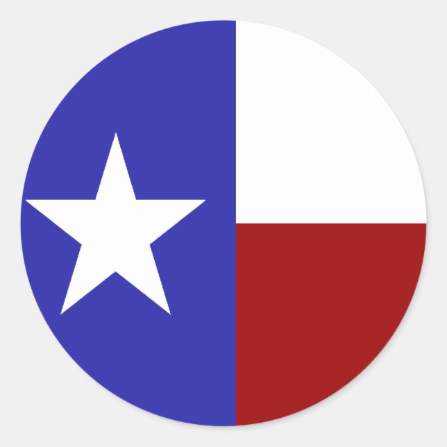 Lone Star Flag Classic Round Sticker (Front)