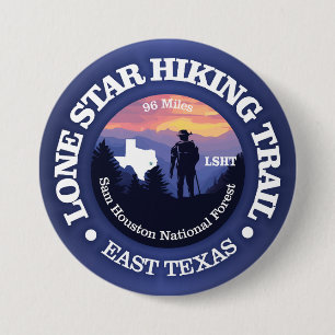 Lone Star Hiking Trail (rd2) 7.5 Cm Round Badge
