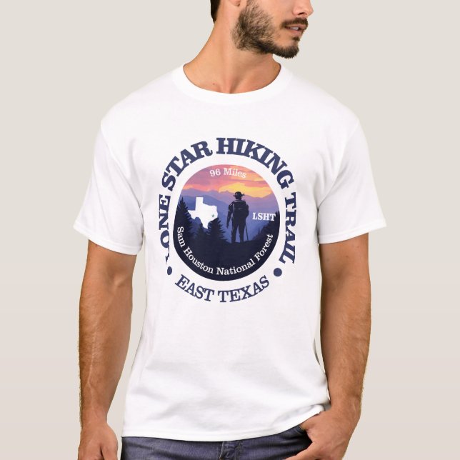 Lone Star Hiking Trail (rd2) T-Shirt (Front)