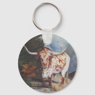 Lone Star Longhorn Key Ring