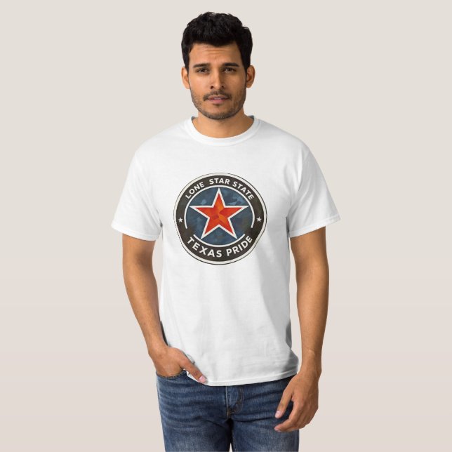 Lone Star State Texas Houston San Antonio Dallas  T-Shirt (Front Full)