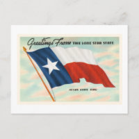 Lone Star State Texas TX Vintage Travel Souvenir