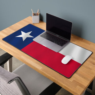 Lone Star Texas State Flag Monogram Desk Mat