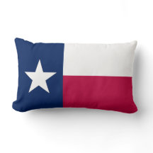 Lone Star Texas State Flag Throw Pillow (3 Sizes)