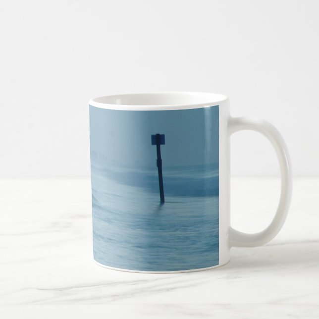 Lone Surfer Dusk Ponce Inlet FL Beach Tide Mug (Right)