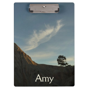 Lone Torrey Pine California Sunset Landscape Clipboard